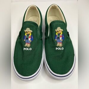 Polo by Ralph Lauren  Bear Keaton Cowboy Hat Slip Ons